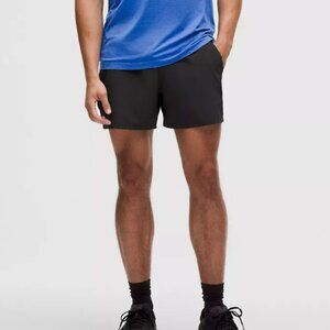 Lululemon Pace Breaker Linerless Short 5" Black Mens Size Medium